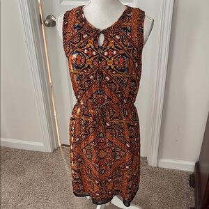 Lucky Brand Bohemian Floral Sleeveless Dress